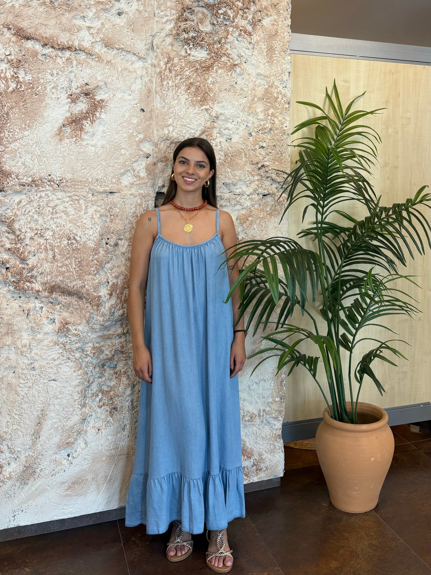 VESTIDO FLUIDO DENIM