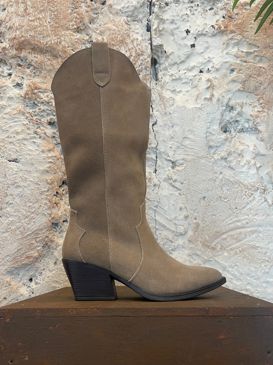 BOTA PIEL SERRAJE BEIGE