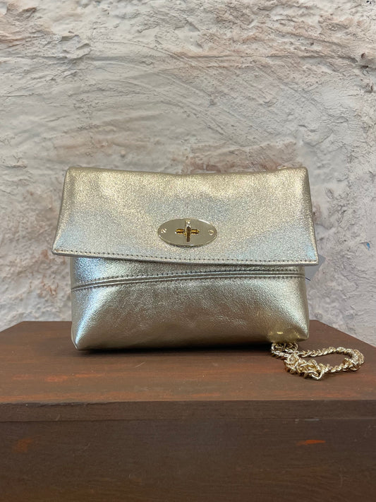 BANDOLERA  PIEL ORO