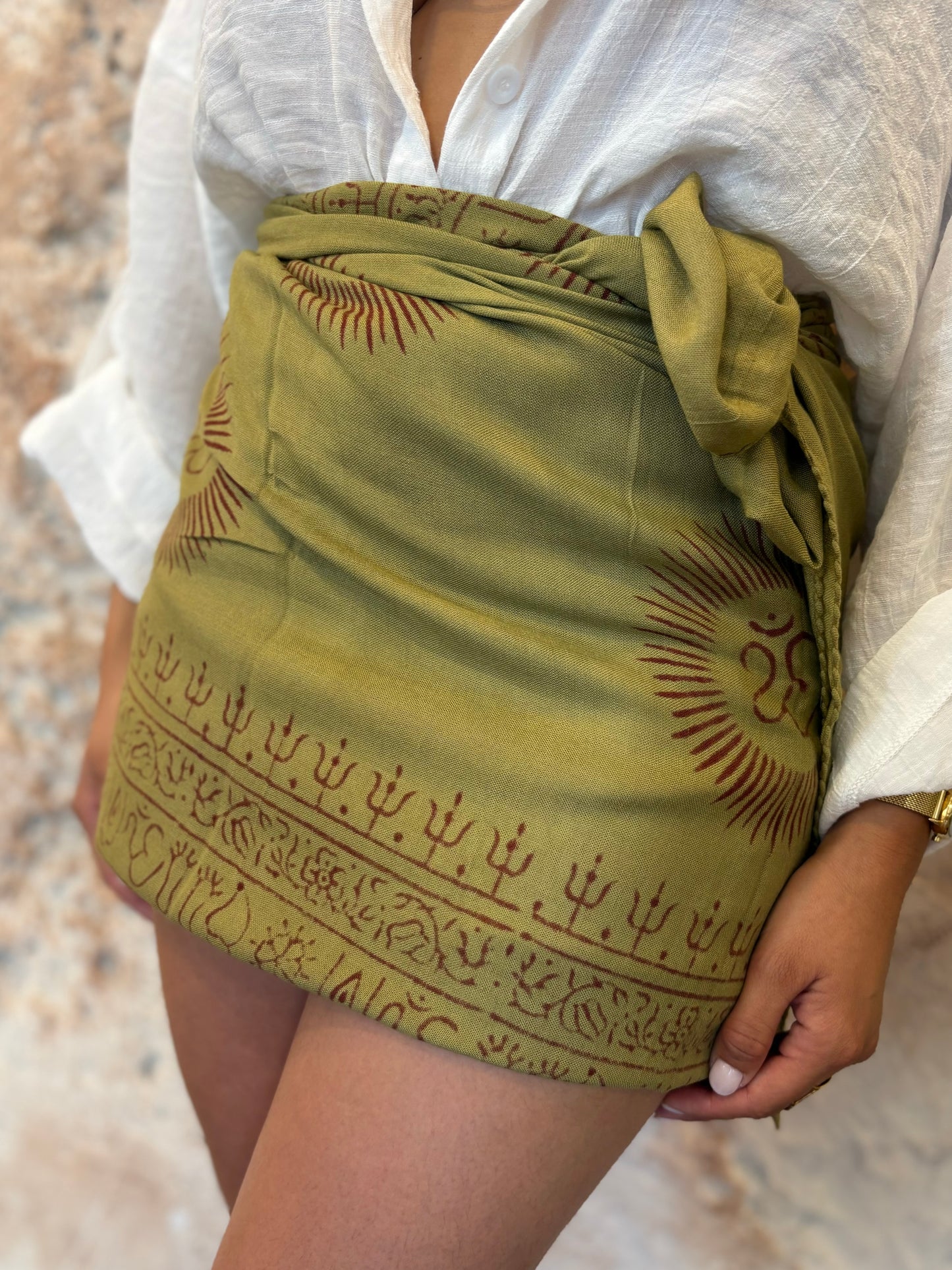 PAREO ESTAMPADO VERDE