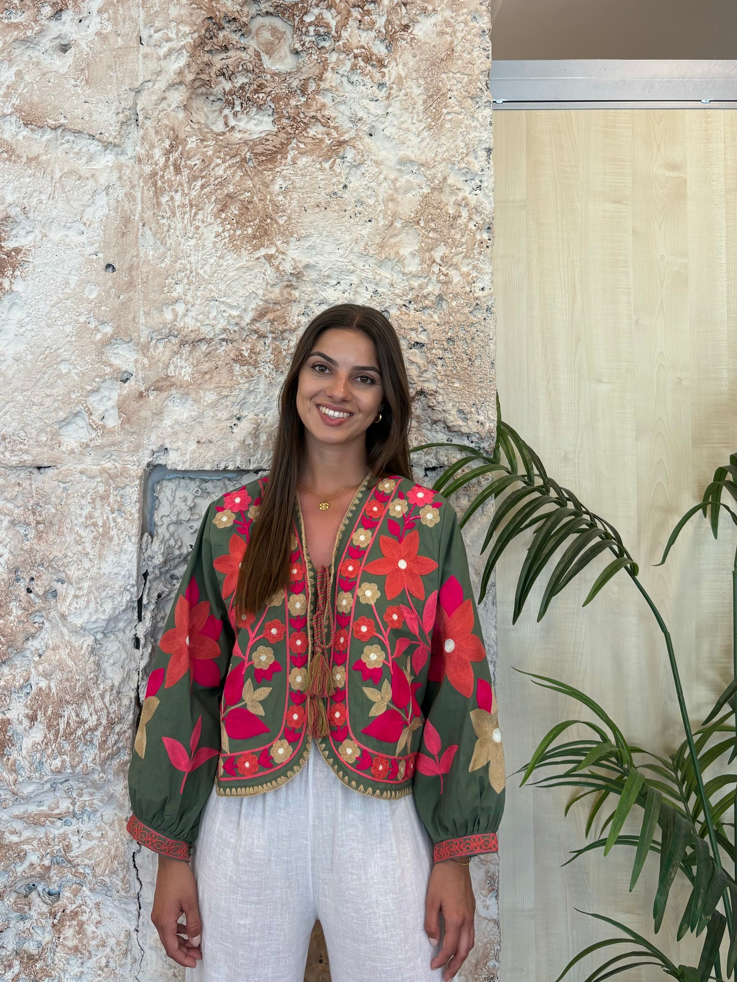 KIMONO ESTAMPADO VERDE