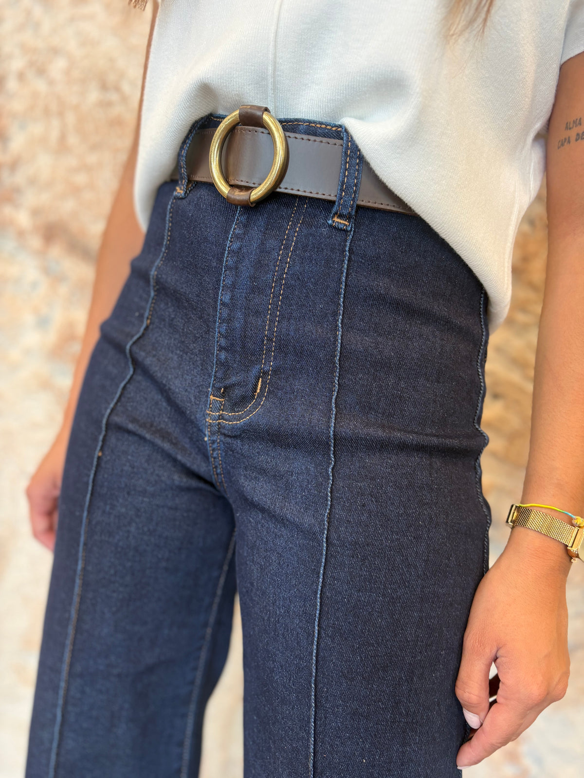 JEANS DENIM LÍNEA FRONTAL OSCURO
