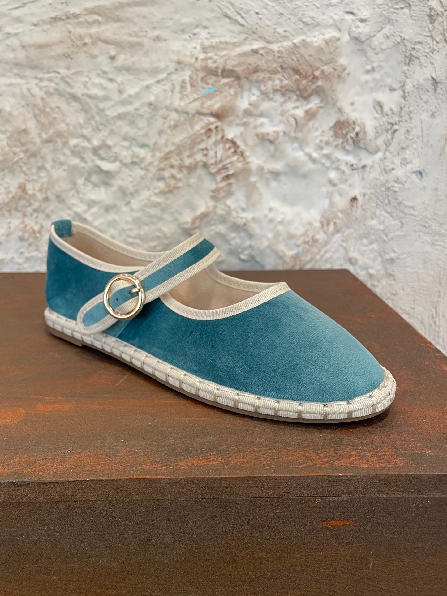 MERCEDITA TERCIOPELO VERDE AGUA