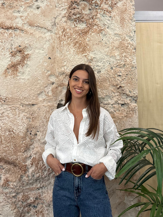 CAMISA BLANCA CALADA