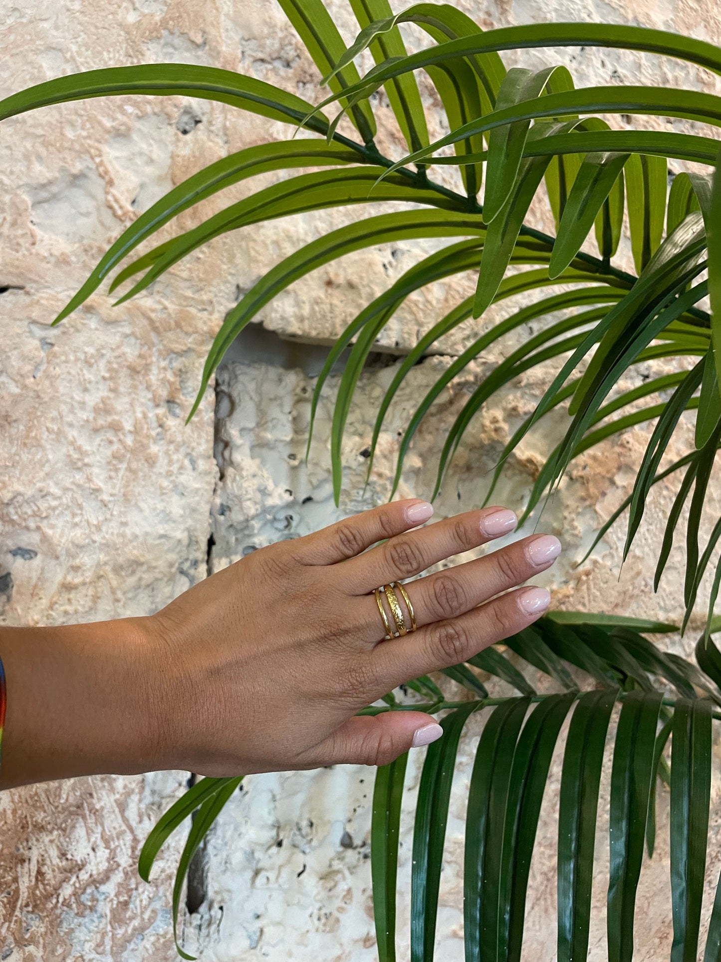 ANILLO TRIPLE DORADO