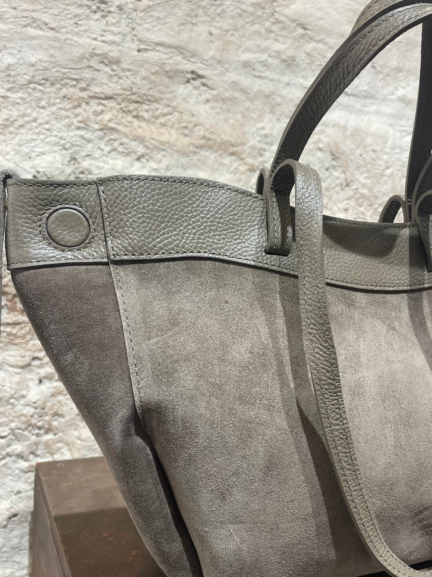 BOLSO SHOPPER PIEL TEUPE