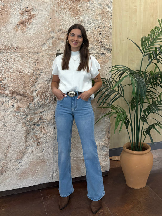 JEANS FLARED CLARO