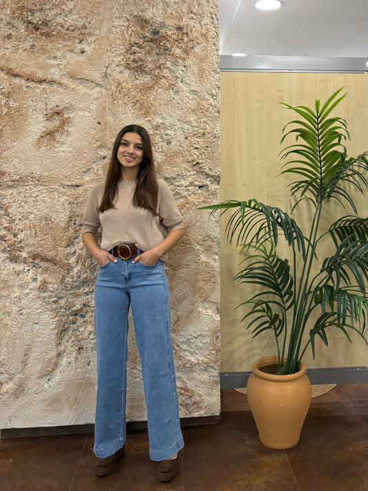 JEANS RECTO CLARO COSTURA