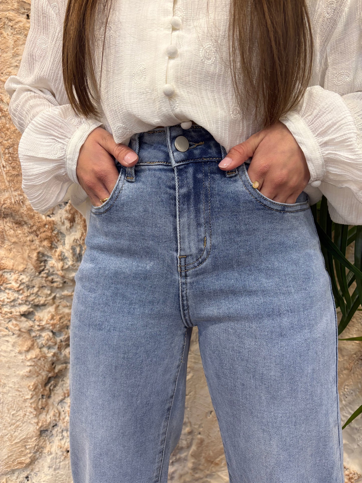JEANS LARGO RECTO CLARO
