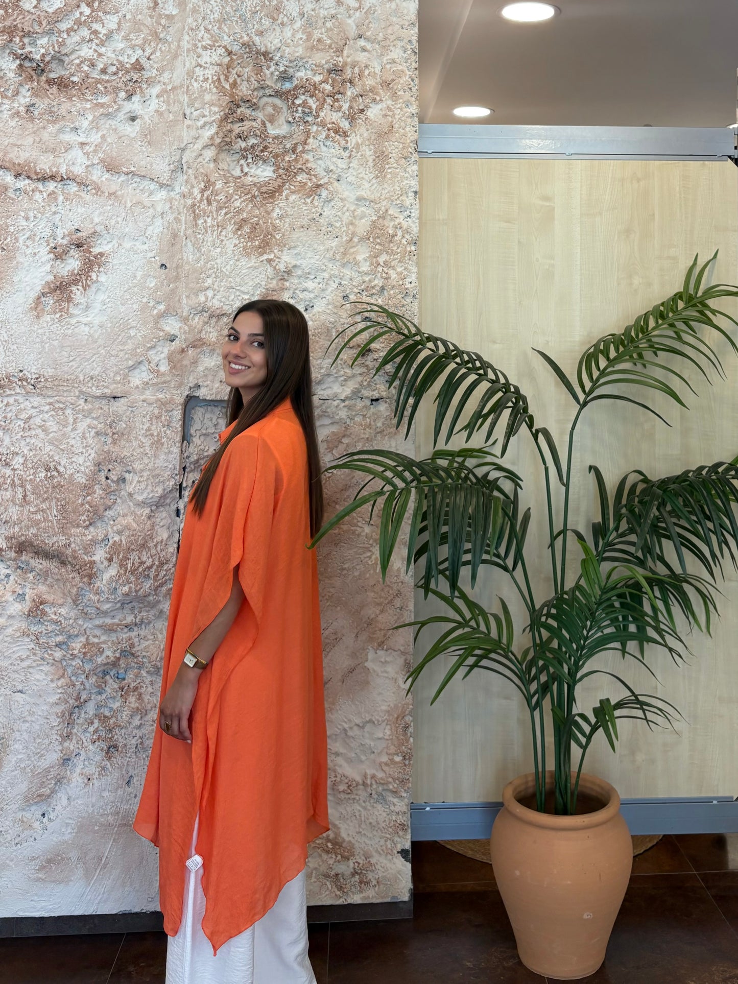 CAMISOLA FLUIDA NARANJA