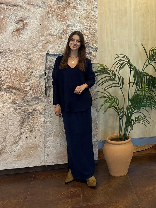 CONJUNTO PUNTO FALDA AZUL