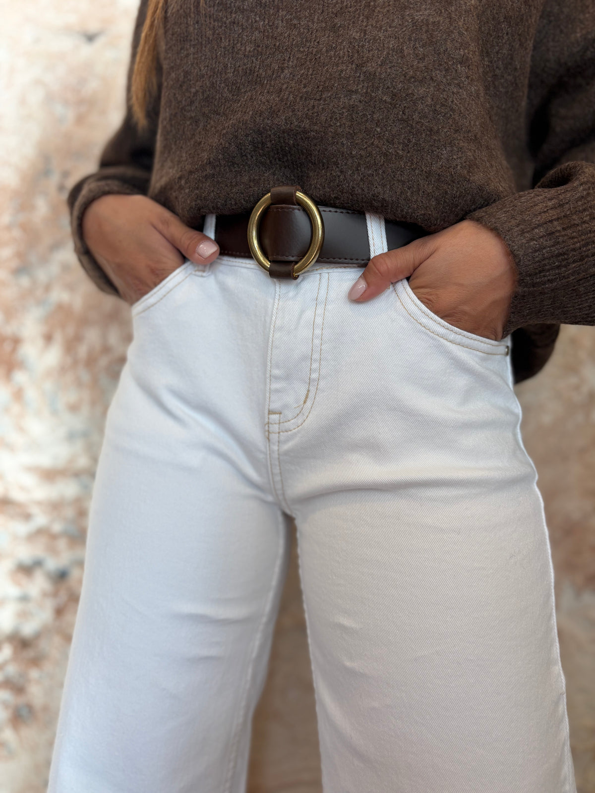 JEANS WIDE LEG  BLANCO