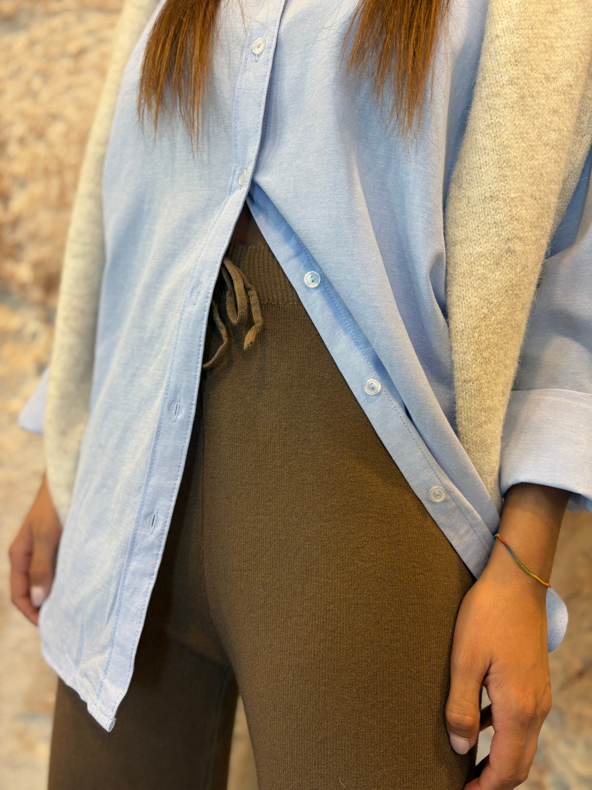 PANTALÓN PUNTO TAUPE