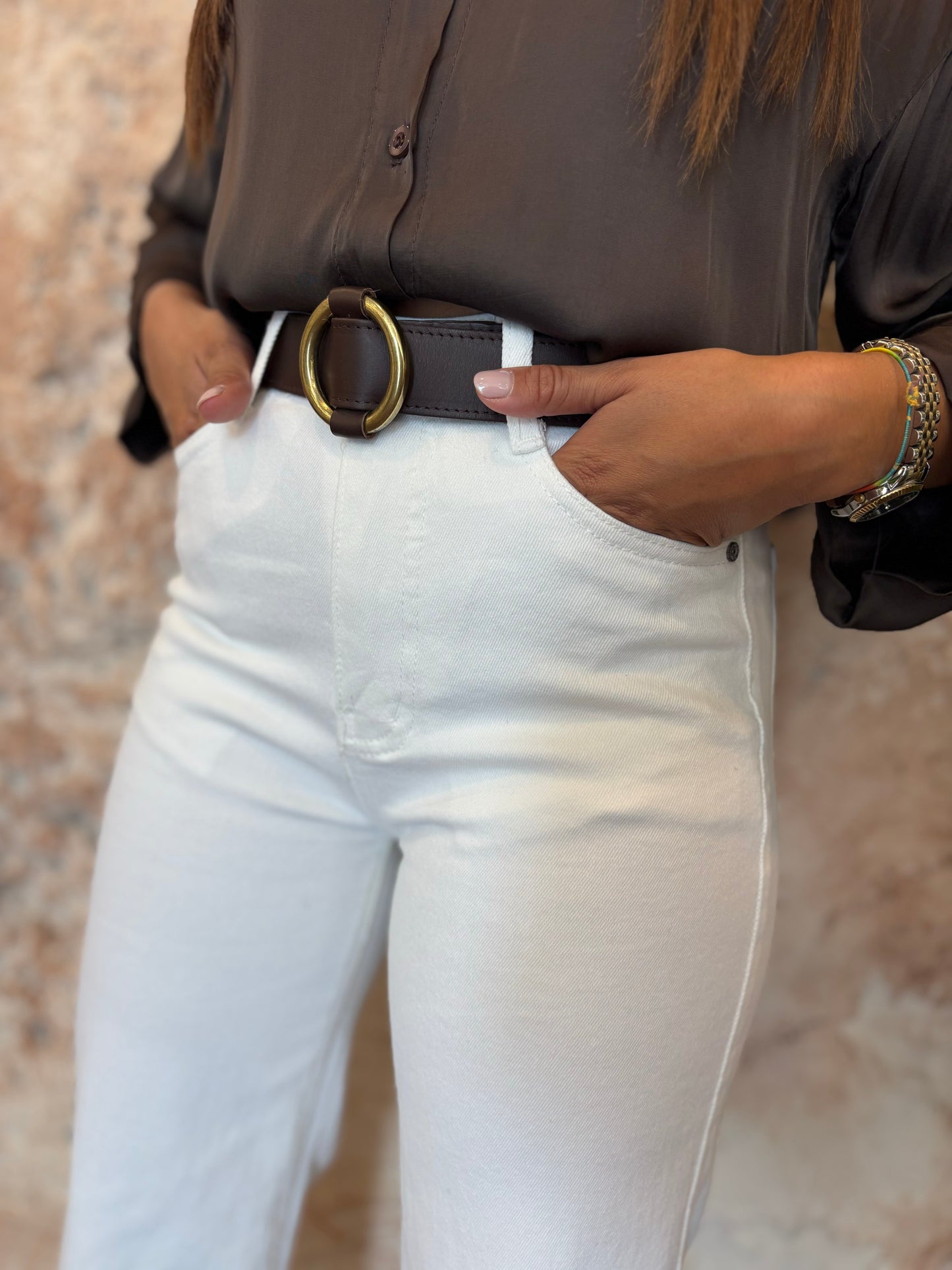 JEANS WIDE LEG BLANCO