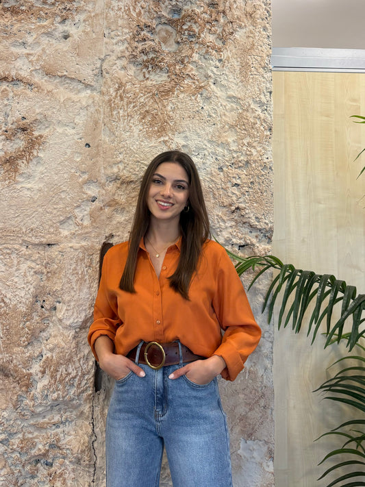 CAMISA FLUIDA NARANJA
