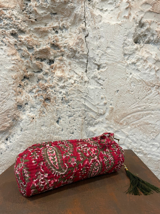 ESTUCHE PEQUEÑO ROJO CACHEMIR