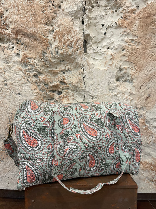 BOLSA VIAJE VERDE AGUA