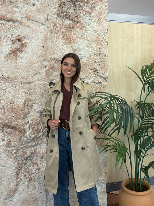 GABARDINA MIDI CAMEL