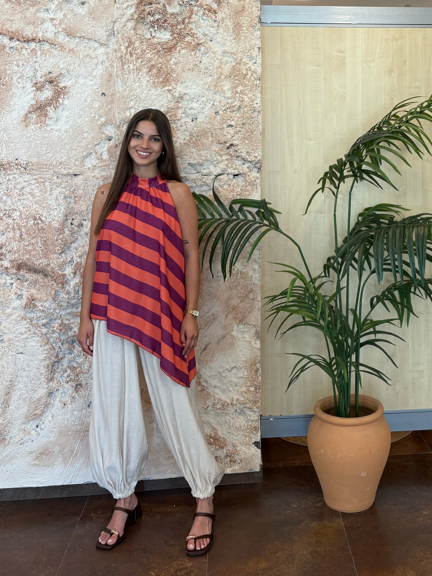 PANTALÓN BOMBACHO BEIGE