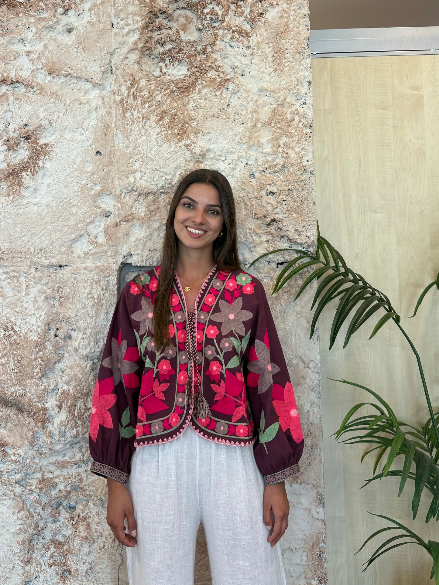 KIMONO ESTAMPADO MORADO