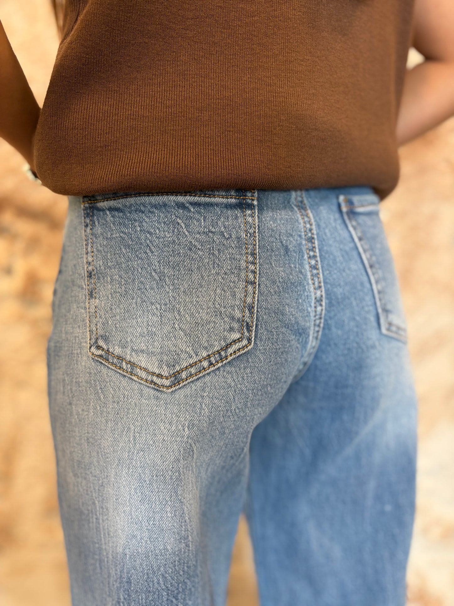 JEANS WIDE LEG DENIM