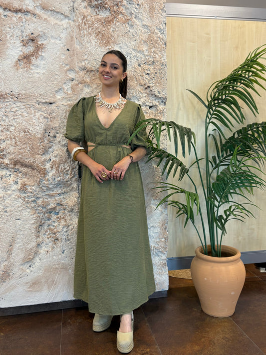VESTIDO ESTRUCTURA KAKI