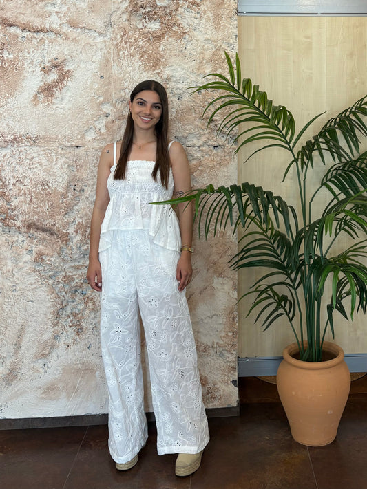 CONJUNTO PANEL CALADO BLANCO