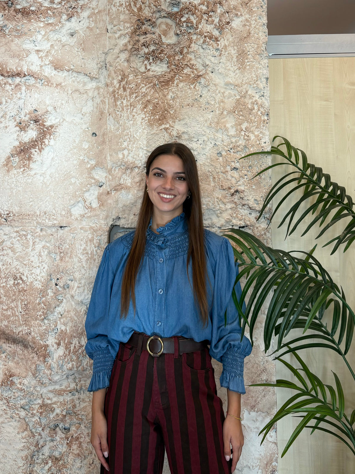 CAMISA DENIM FLUIDA RIZO