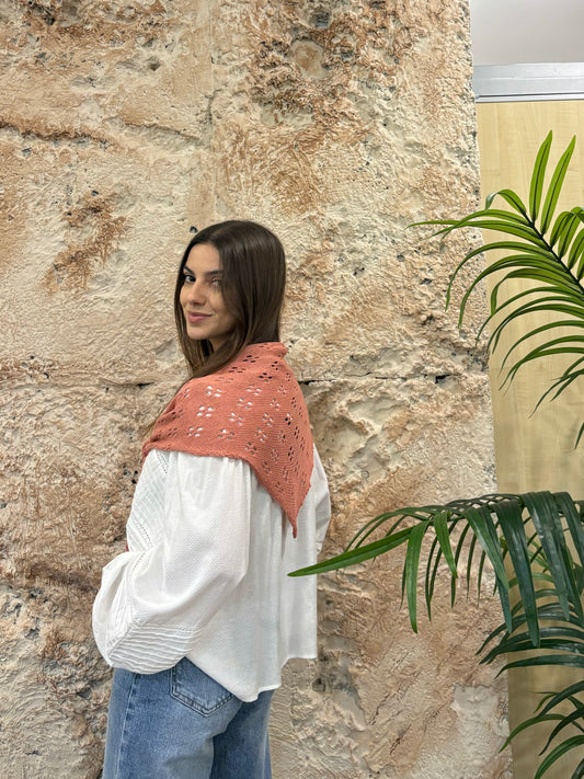 CAPA CROCHET CORAL