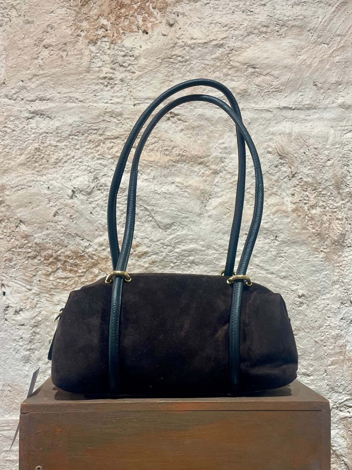 MONI BOLSO HOMBRO DETALLE ASA PIEL MARRÓN
