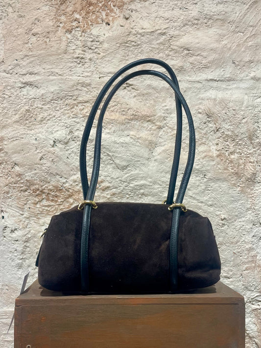 MONI BOLSO HOMBRO DETALLE ASA PIEL MARRÓN