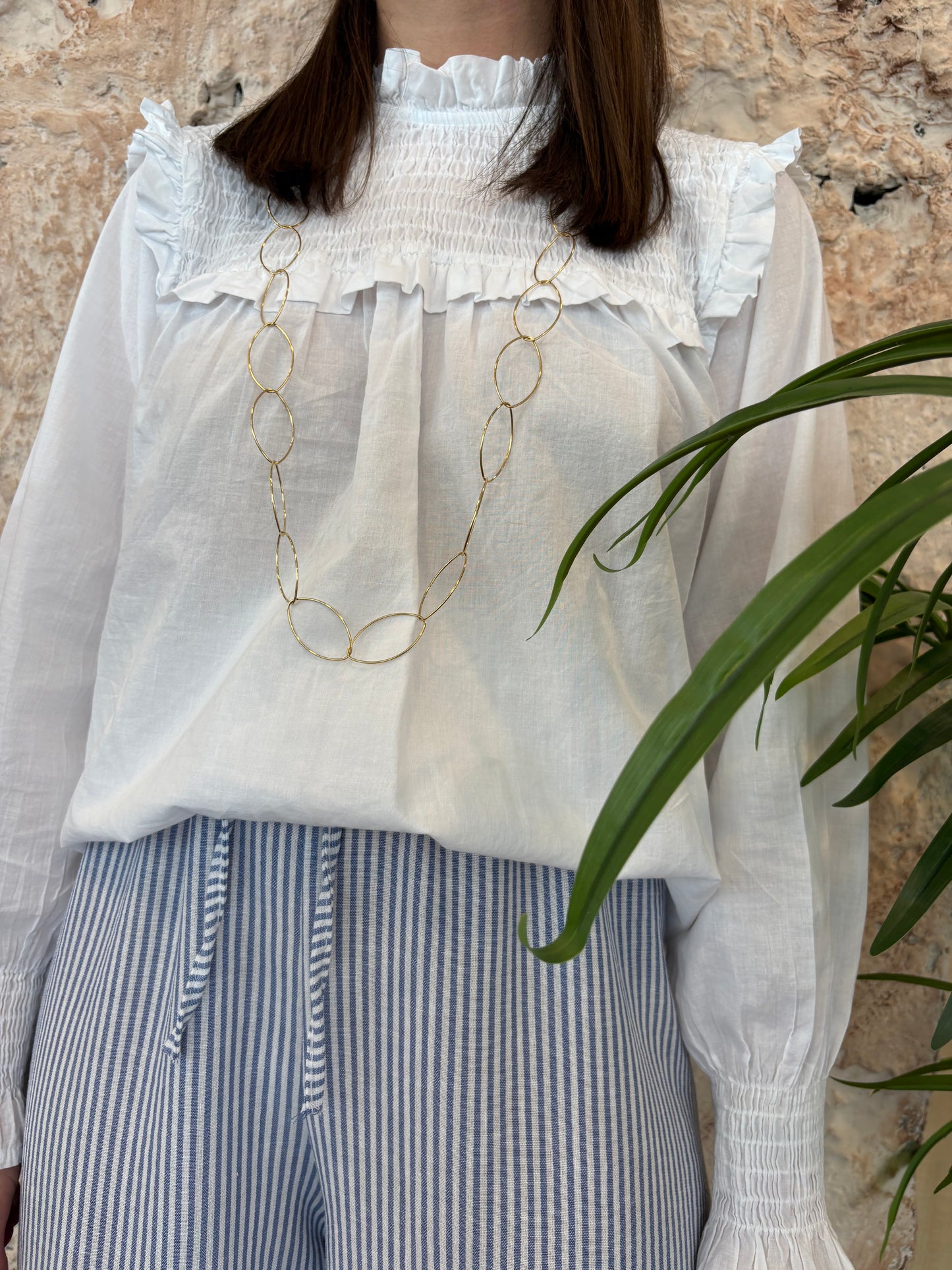 BLUSA BLANCA PANEL ABEJA