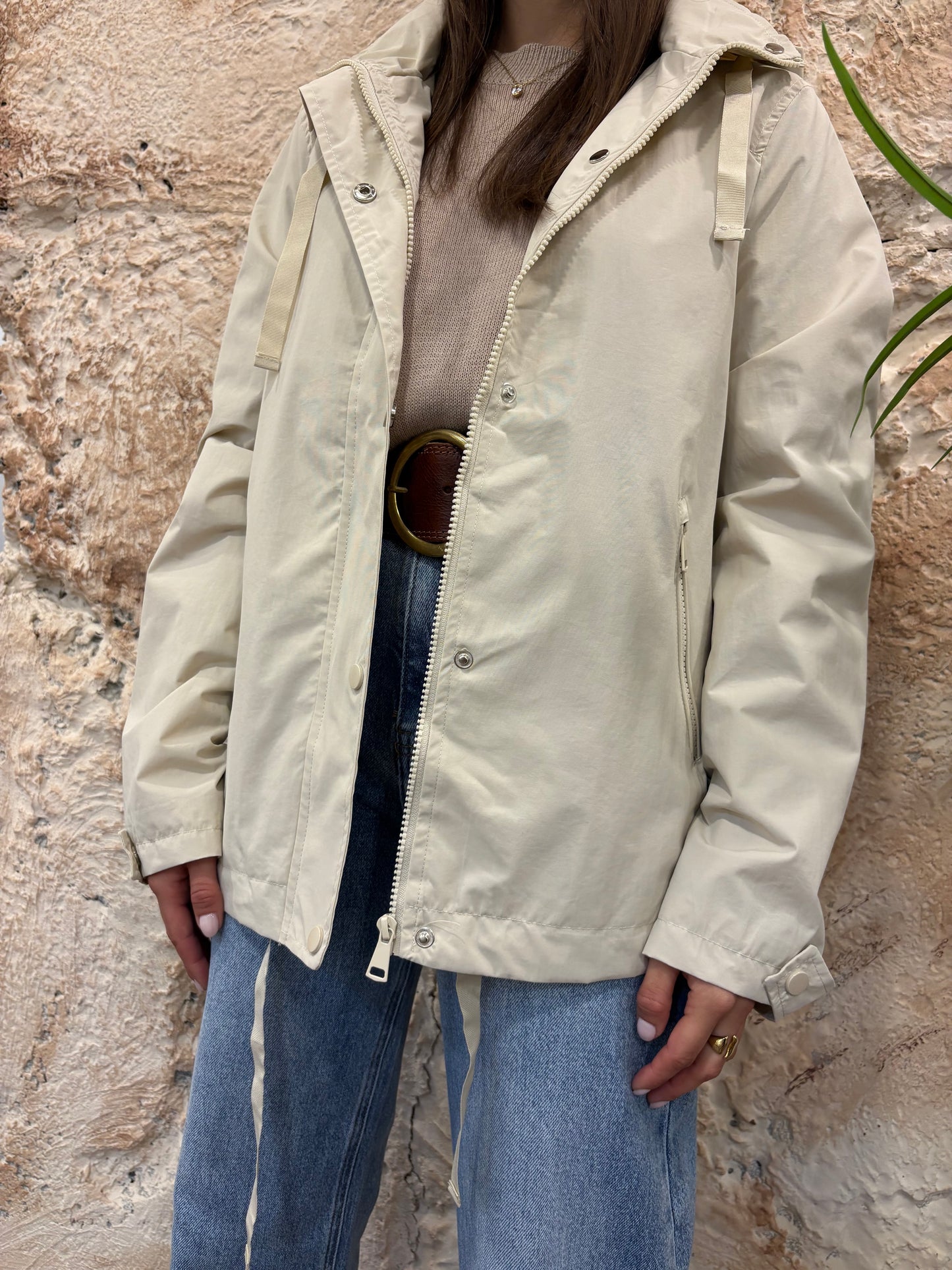 PARKA CAPUCHA BEIGE