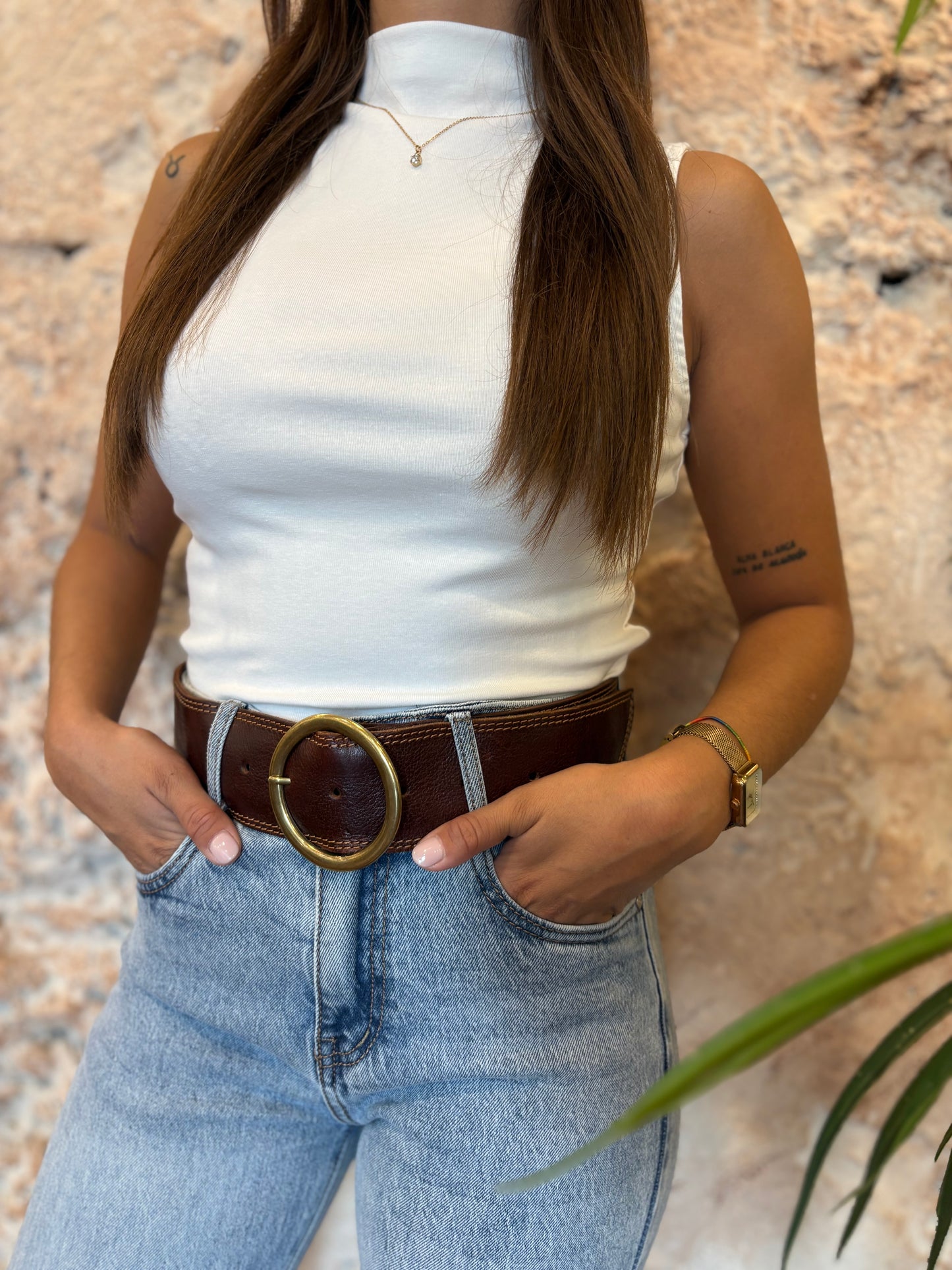 TOP CUELLO PERKINS BLANCO