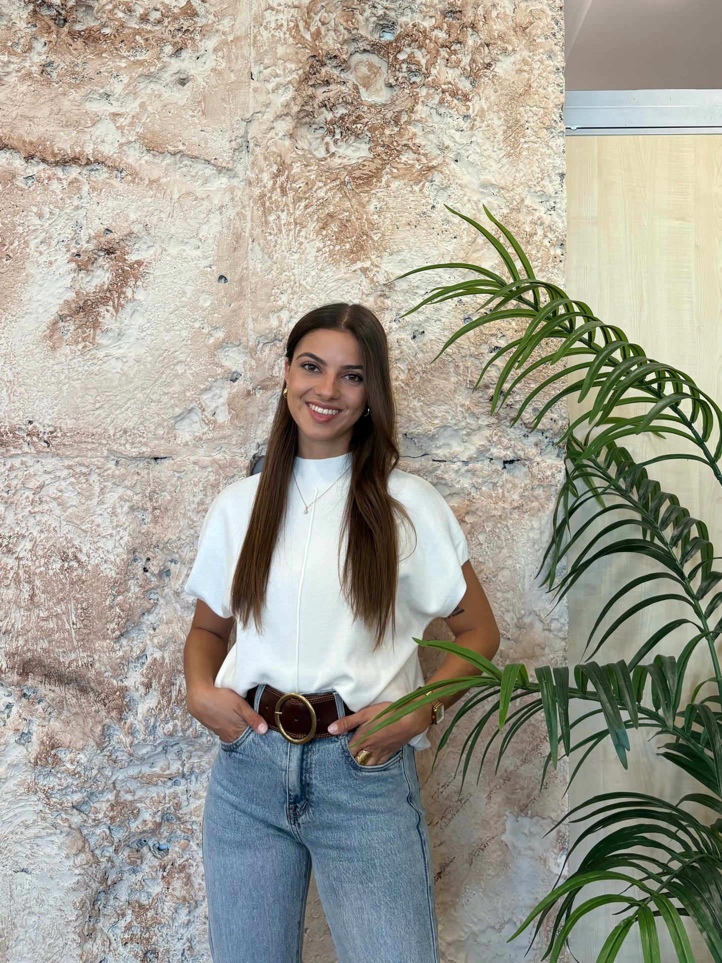 CHALECO LINEA FRONTAL BLANCO