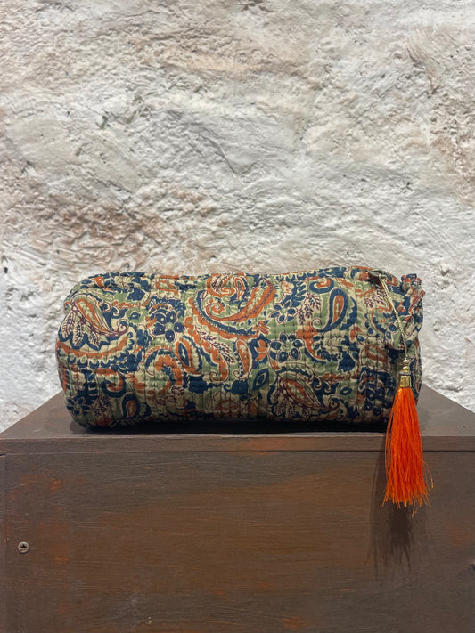 ESTUCHE PEQUEÑO ESTAMPADO VERDE