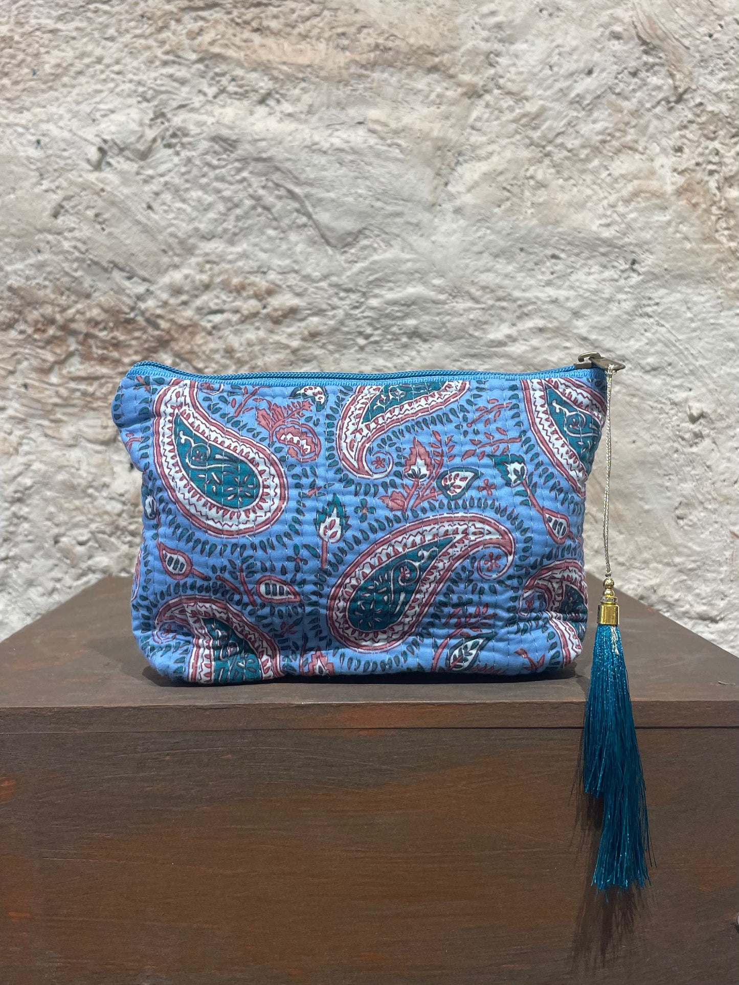 NECESER ESTAMPADO AZUL
