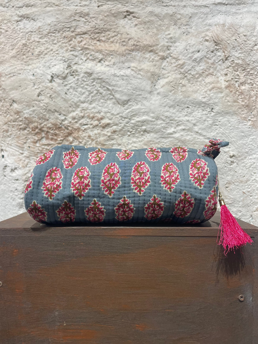 ESTUCHE GRANDE ESTAMPADO GRIS