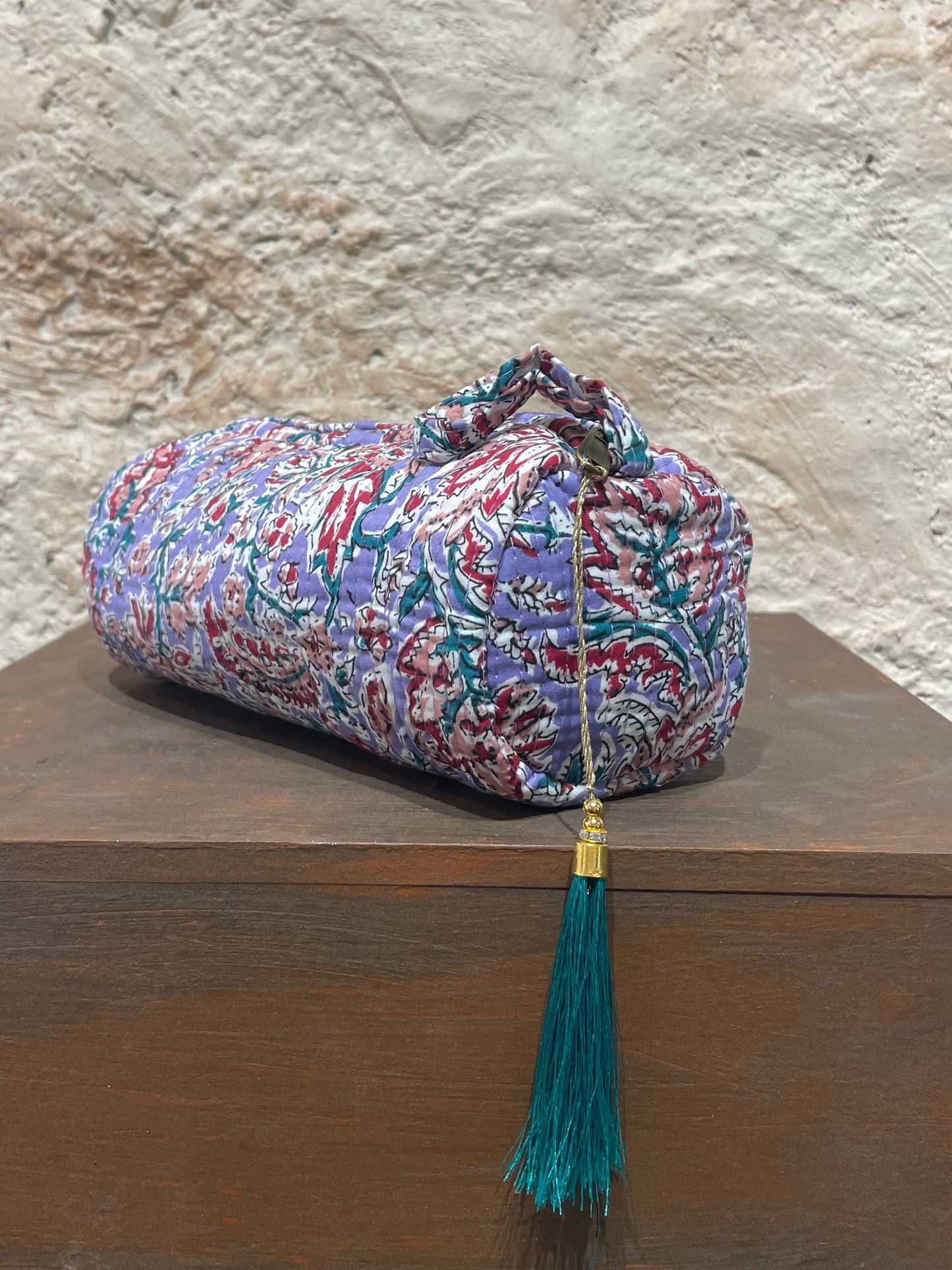 ESTUCHE GRANDE ESTAMPADO LILA