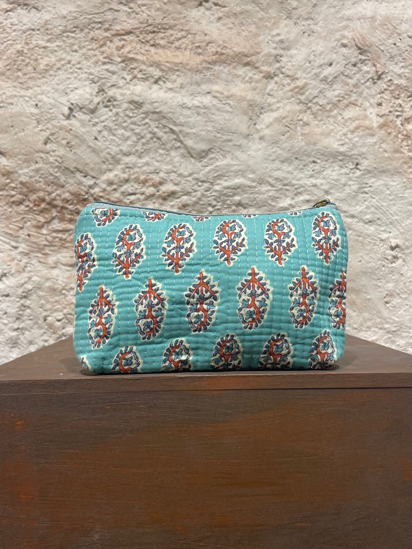 NECESER ESTAMPADO TURQUESA