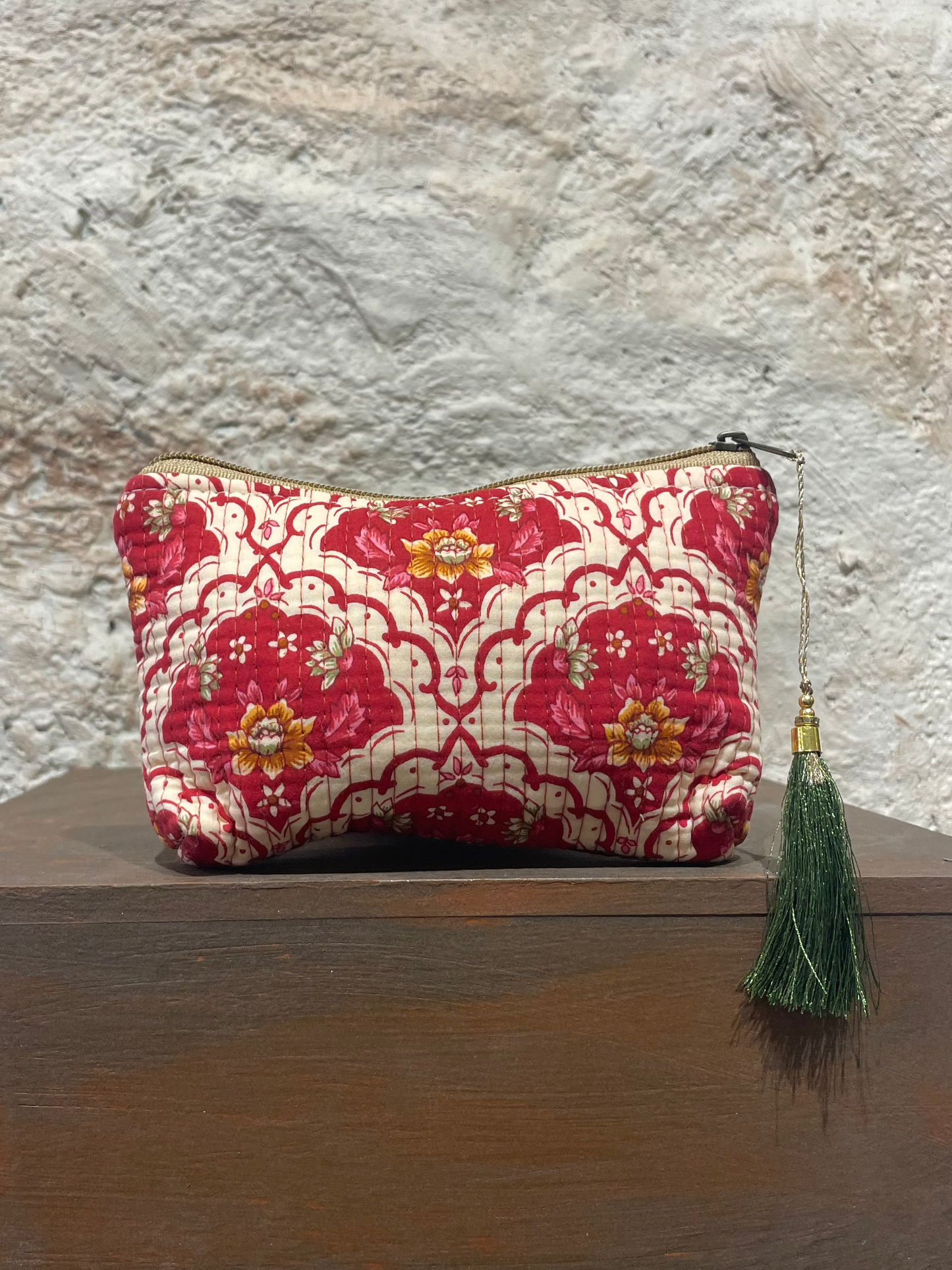 NECESER ESTAMPADO CRUDO-ROSA FUCSIA