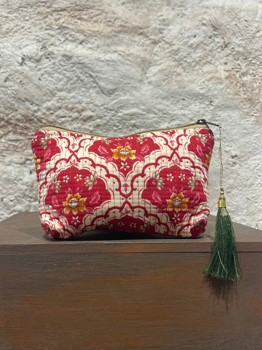 NECESER ESTAMPADO CRUDO-ROSA FUCSIA