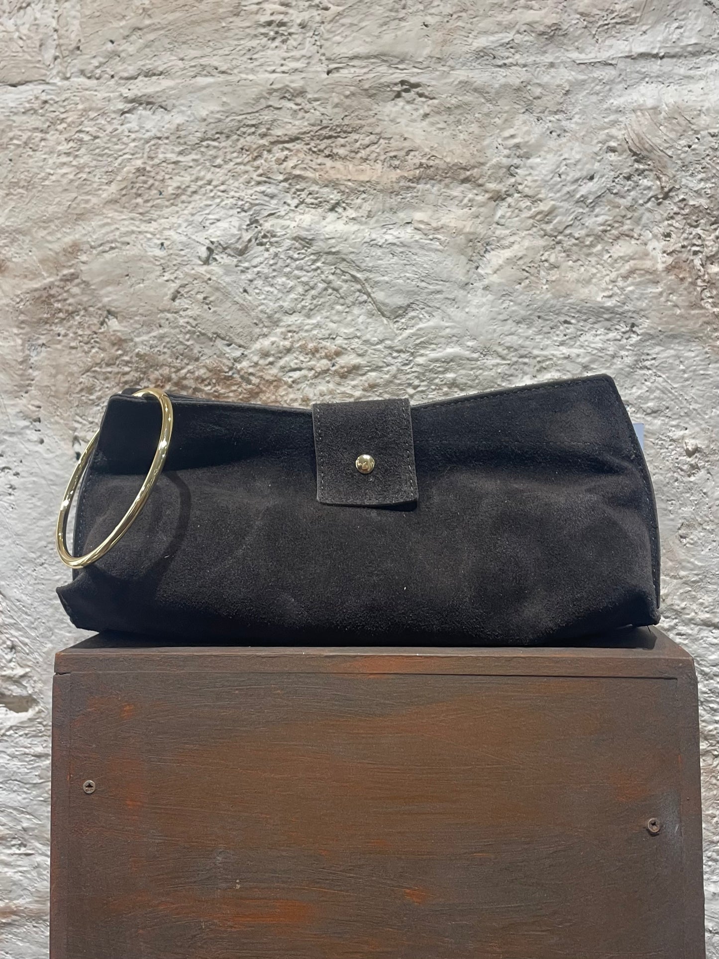 BOLSO BAGUETTE PIEL MARRÓN
