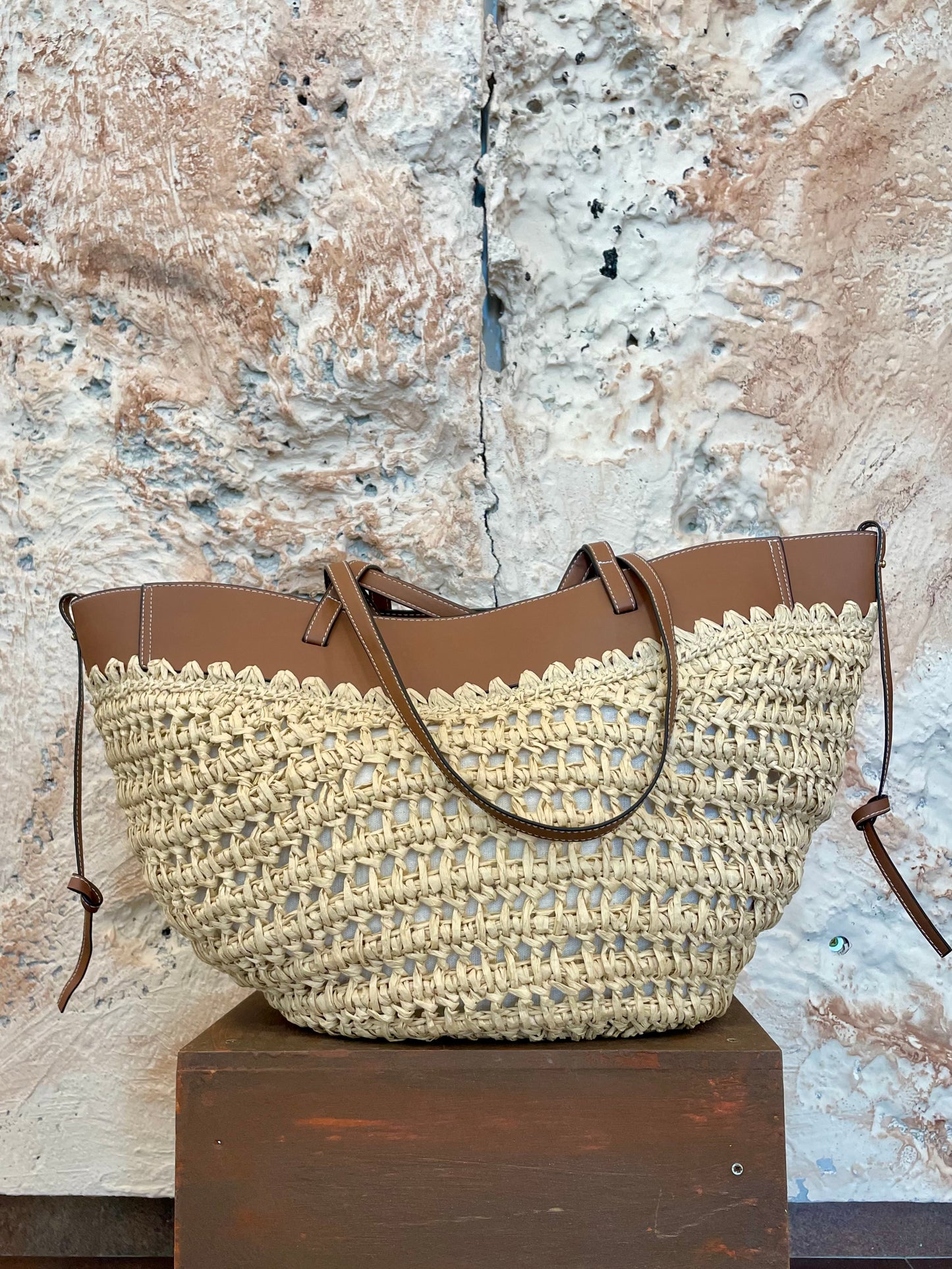 CESTA RAFIA COMBINADA CAMEL
