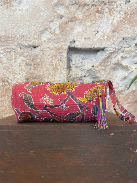 ESTUCHE ESTAMPADO ROSA