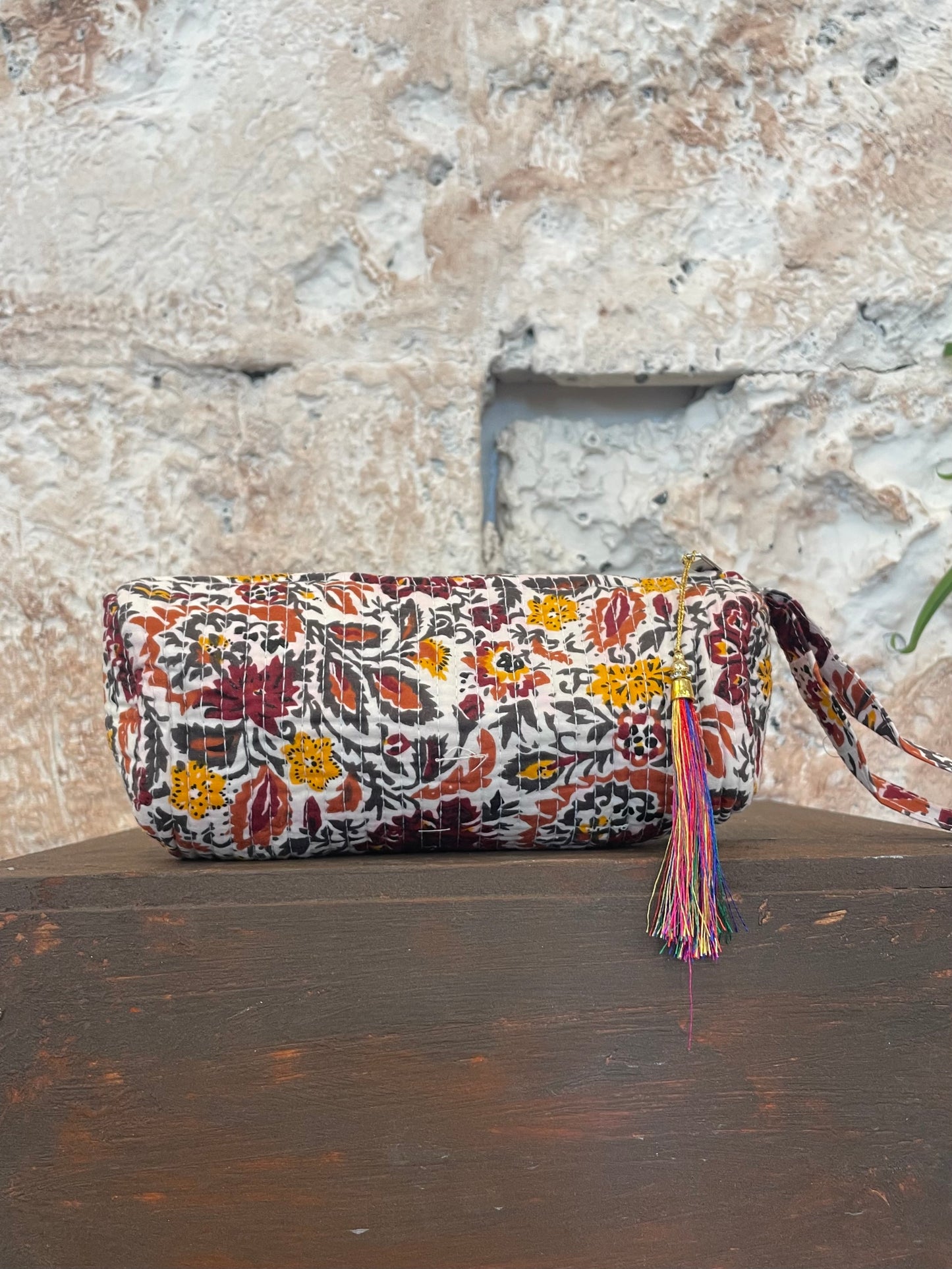 ESTUCHE ESTAMPADO TEJA