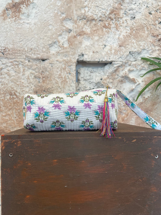 ESTUCHE ESTAMPADO BLANCO