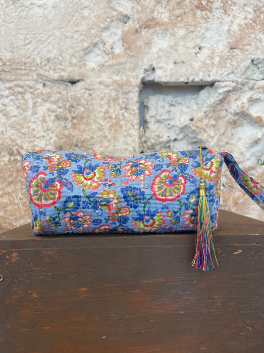 ESTUCHE ESTAMPADO AZUL