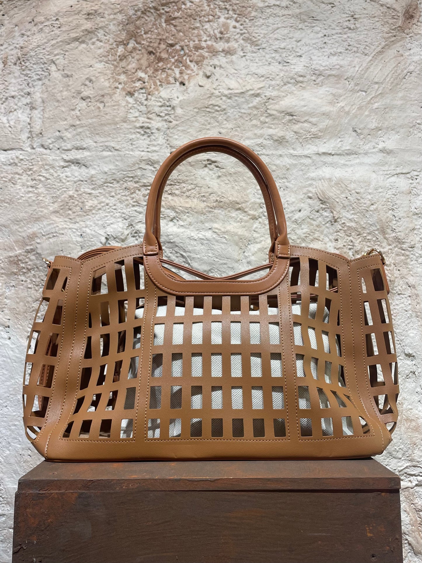 SHOPPER REJILLA CAMEL