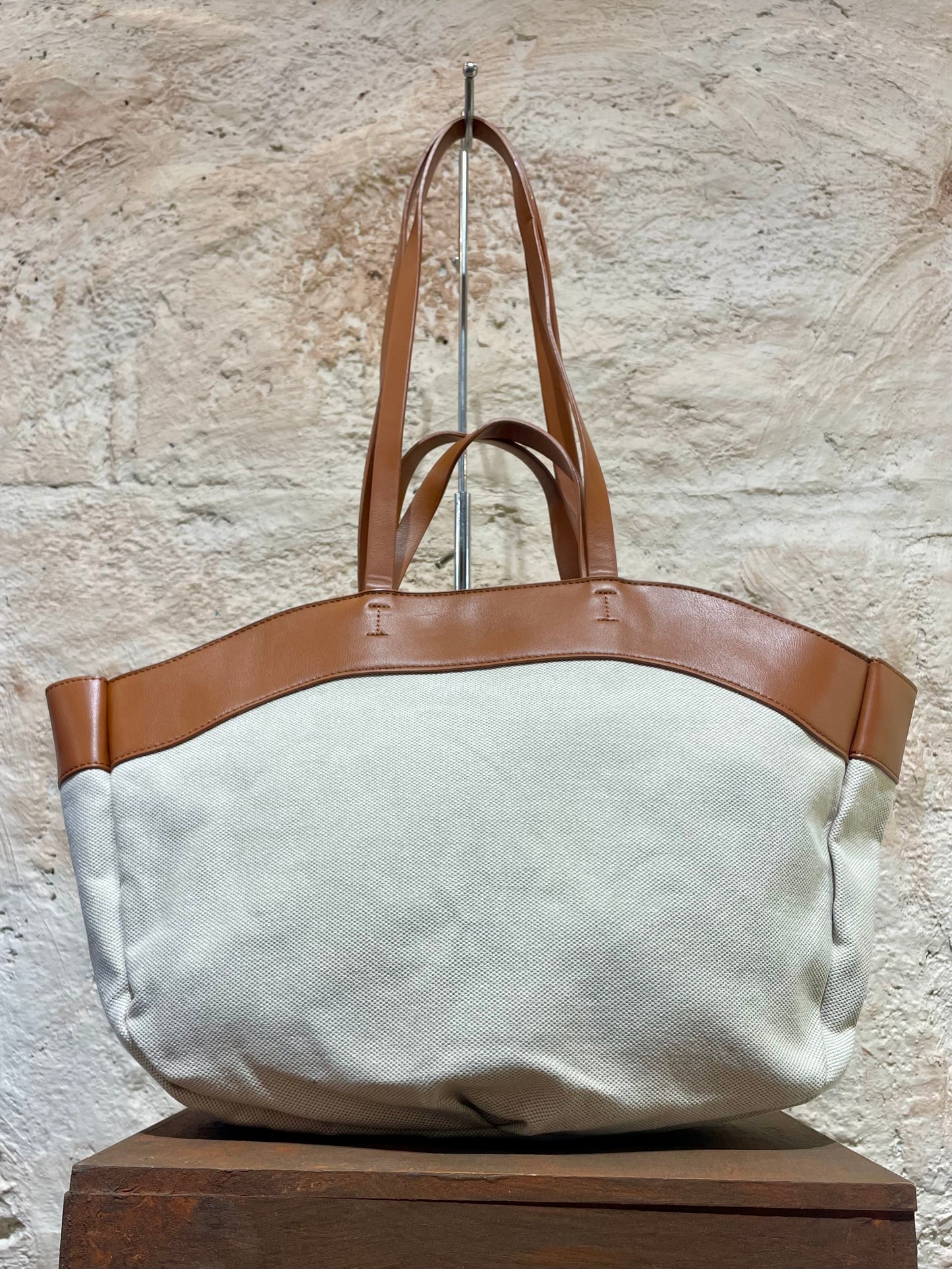MAXI SHOPPER LONA DETALLE CAMEL